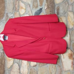 Sag harbor 100% wool red blazer
